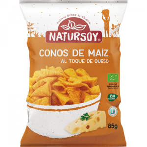 Conos Maíz Queso ecológicos 85g Natursoy