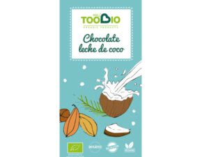 Chocolate Leche Coco Vegano Sin Gluten 100g TooBio