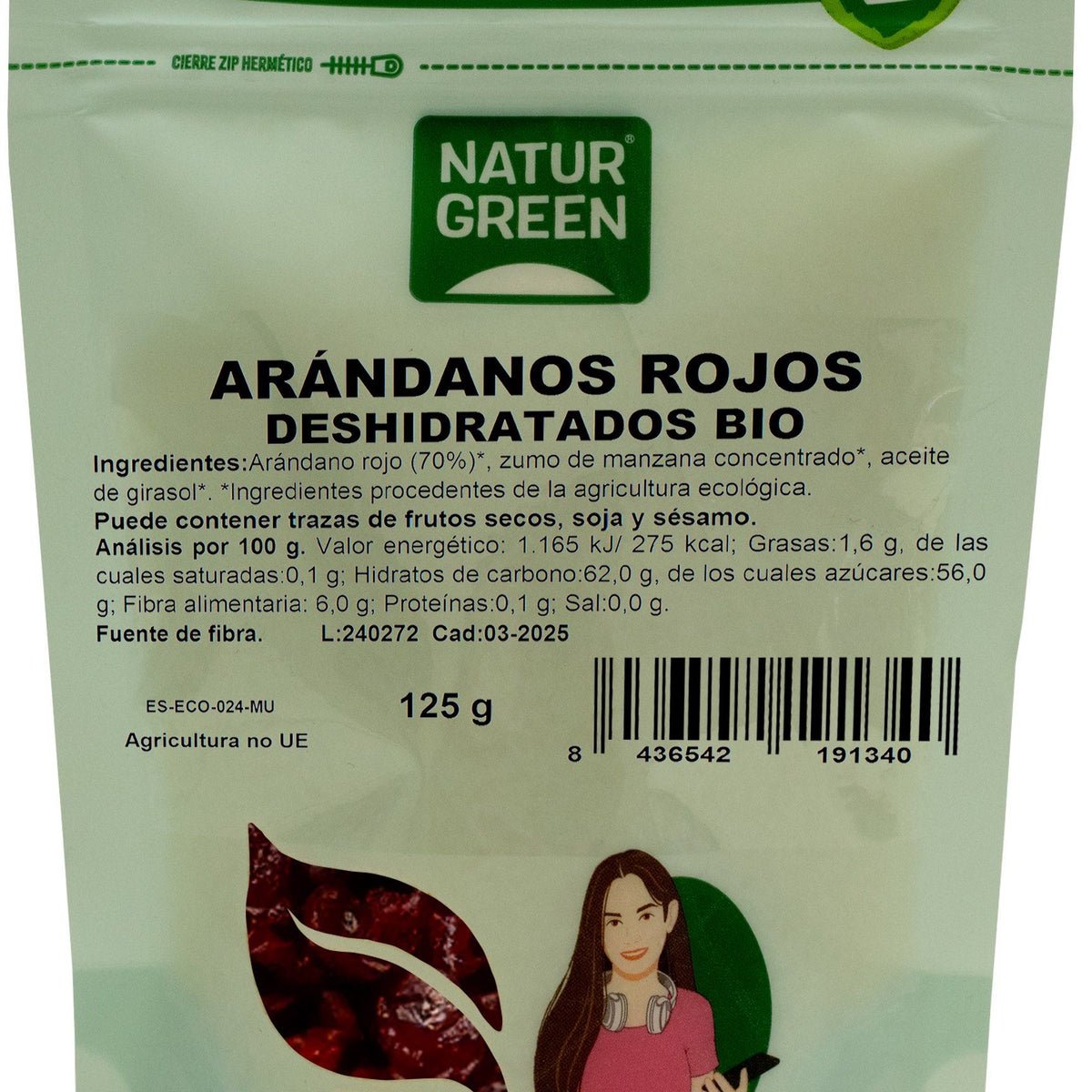 Arándano rojo deshidratado Arándanos Rojos Deshidratados Bio Naturgreen