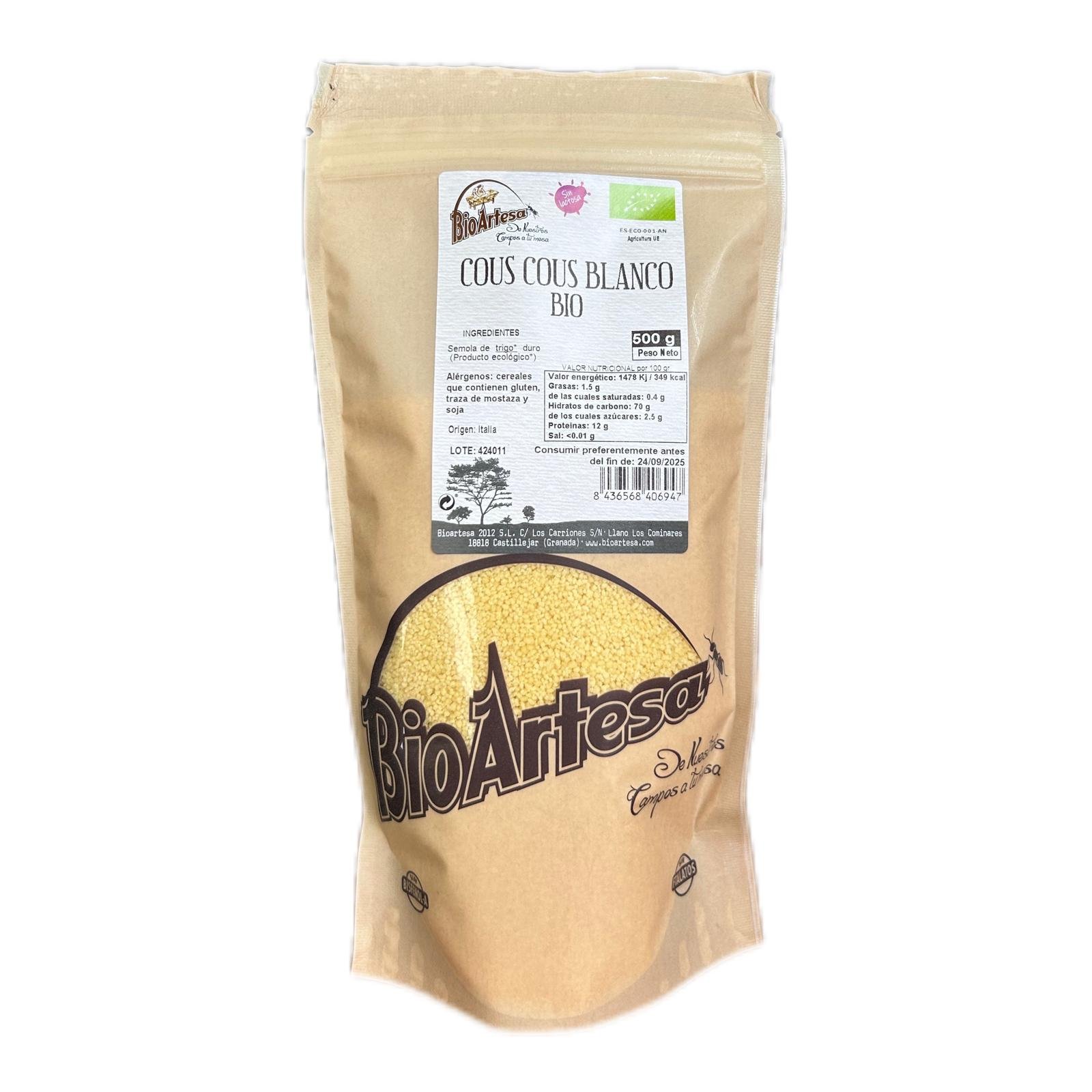 Cous Cous Blanco Bio 500g Bioartesa Cous Cous Blanco Bio 500g Bioartesa
