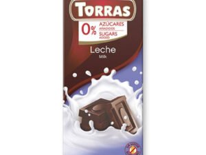 Chocolate con Leche 0% Azúcares 75g Torras