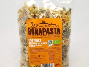 Espirales Tricolor Espelta Integral Bio 500g Bioartesa