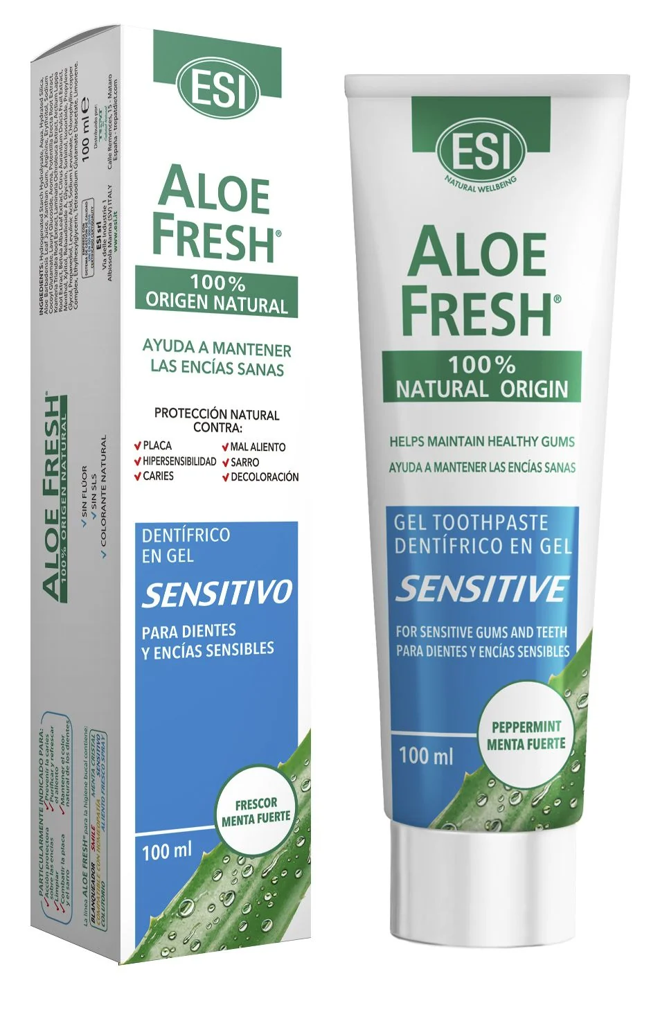 Pasta Aloe Fresh Sensitivo 100g ESI Pasta Aloe Fresh Sensitivo 100g ESI