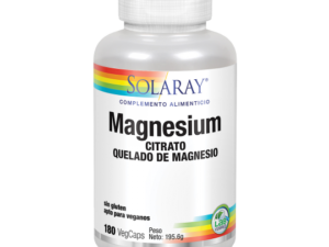 Magnesium Citrato Quelado 180 cápsulas Solaray
