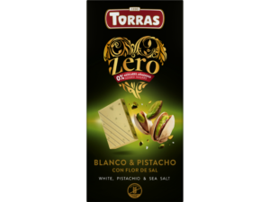 Chocolate Blanco Pistacho Flor Sal 100g Torras